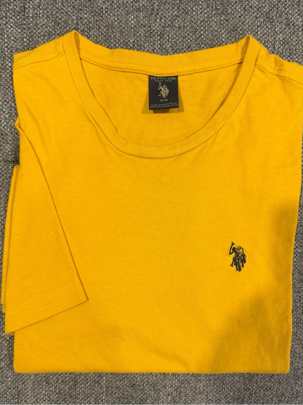 U.S. Polo Assn. Bright Yellow Short Sleeve Logo Tee